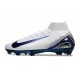 Scarpe Nike Mercurial Superfly X Elite FG Bianco Blu