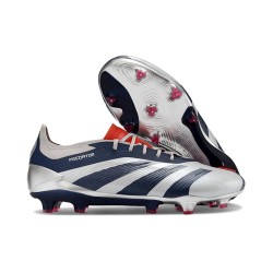 adidas Predator Elite FG Argento Nero Rosso