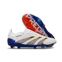 adidas Predator Elite FG Bianco Grigio Rosso Blu