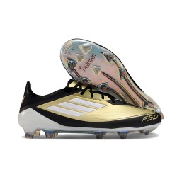 Scarpa da Calcio Adidas F50 Elite FG Oro Met Nero Bianco