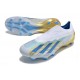 adidas X Crazyfast.1 Laceless FG Bianco Blu Oro