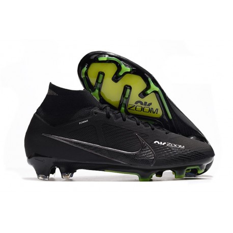 Nike Air Zoom Mercurial Superfly IX Elite FG Nero Grigio Fumo Scuro Summit Bianco Volt