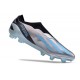 adidas X Crazyfast.1 Laceless FG Argento Metallico Bliss Blu Nero Core