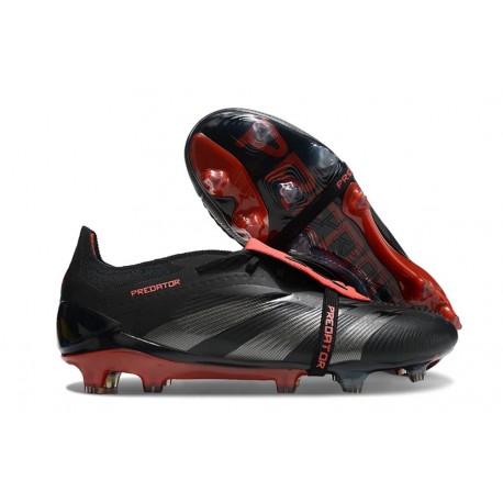  adidas Predator Elite FT FG Stealth Victory - Nero Grigio Rosso