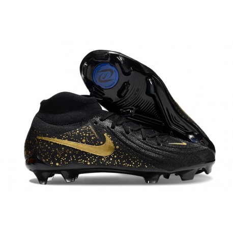 Scarpe Nike Phantom Luna Elite FG Nero Oro Metallizzato