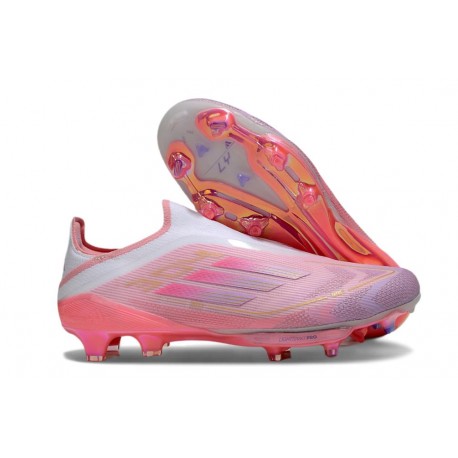 adidas F50+ Senza Lacci FG Rosa Bianco