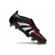 Adidas Predator 2025 Elite FT FG Nero Grigio 4 Rosso Lucido