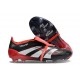 Adidas Predator 2025 Elite FT FG Nero Bianco Rosso Vivido