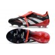 Adidas Predator 2025 Elite FT FG Nero Bianco Rosso Vivido
