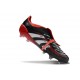 Adidas Predator 2025 Elite FT FG Nero Bianco Rosso Vivido