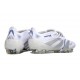Adidas Predator 2025 Elite FT FG Bianco Argento Metallico Royal Acceso