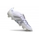 Adidas Predator 2025 Elite FT FG Bianco Argento Metallico Royal Acceso