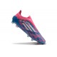 Adidas Scarpe F50 Elite Laceless FG Solar Blu Ftwr Bianco Solar Rosa
