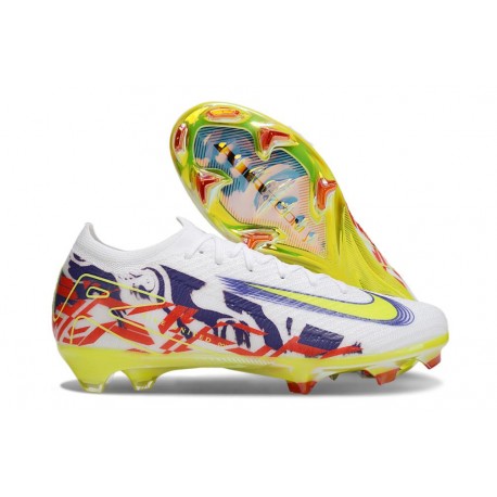 Nike Air Zoom Mercurial Vapor 16 Elite FG Bianco Giallo Rosso Viola