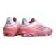 Adidas Scarpe F50 Elite Laceless FG Rosa Bianco