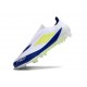 Adidas Scarpe F50 Elite Laceless FG Bianco Giallo Solare Blu Lucido