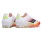 Adidas Scarpe F50 Elite Laceless FG Bianco Nero Giallo Solare