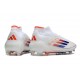 Adidas Scarpe F50 Elite Mid FG Ftwr Bianco Rosso Solare Blu Lucido