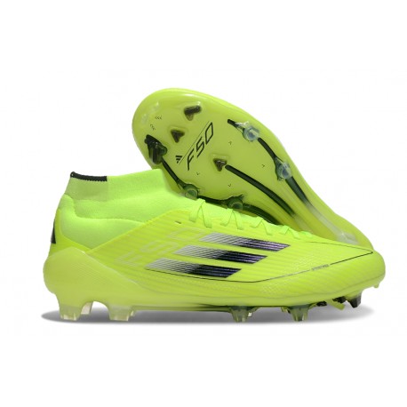 Adidas Scarpe F50 Elite Mid FG Giallo Solar Nero