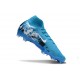 Nike Air Zoom Mercurial Superfly 10 Elite FG Blu Bianco