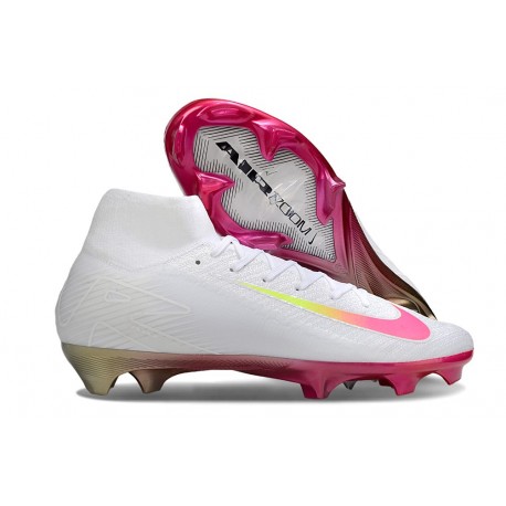 Nike Air Zoom Mercurial Superfly 10 Elite FG Blanc Rose
