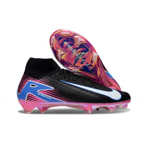 Nike Air Zoom Mercurial Superfly 10 Elite FG Nero Bianco Rosa Blu