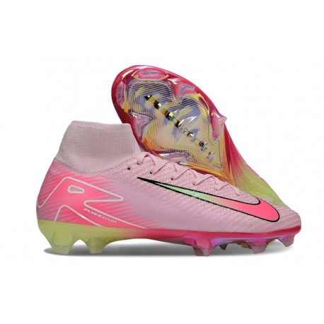 Nike Air Zoom Mercurial Superfly 10 Elite FG Rosa Giallo