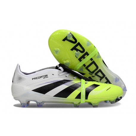Adidas Predator 2025 Elite FT FG Bianco Nero Limone Lucido