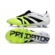 Adidas Predator 2025 Elite FT FG Bianco Nero Limone Lucido