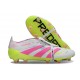 Adidas Predator 2025 Elite FT FG Bianco Rosa Lucido Limone Lucido