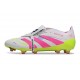 Adidas Predator 2025 Elite FT FG Bianco Rosa Lucido Limone Lucido