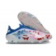 Adidas Scarpe F50 Elite Laceless FG Blanc Rose Bleu