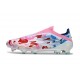 Adidas Scarpe F50 Elite Laceless FG Blanc Rose Bleu