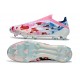 Adidas Scarpe F50 Elite Laceless FG Blanc Rose Bleu