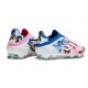 Adidas Scarpe F50 Elite Laceless FG Blanc Rose Bleu