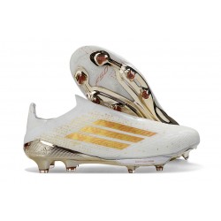 adidas F50+ Senza Lacci FG Bianco Oro
