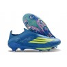 adidas F50+ Senza Lacci FG X MESSI Team Blu Royal Giallo Solare Semi Blu Burst