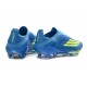 adidas F50+ Senza Lacci FG X MESSI Team Blu Royal Giallo Solare Semi Blu Burst