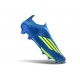 adidas F50+ Senza Lacci FG X MESSI Team Blu Royal Giallo Solare Semi Blu Burst