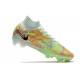 Nike Air Zoom Mercurial Superfly IX Elite FG Verde Orzo Blu Nerastro Arancione Total