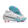 Nike Air Zoom Mercurial Superfly IX Elite FG Bianco Blu Baltico Rosa Blast Indigo Haze