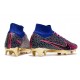 Nike Air Zoom Mercurial Superfly IX Elite FG Blu Rosa Nero