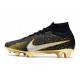 Nike Air Zoom Mercurial Superfly 9 Elite FG Nero Argento Oro