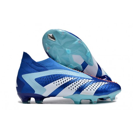 Scarpe da Calcio adidas Predator Accuracy+ FG Blu Bianco
