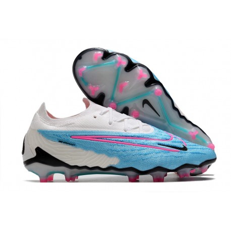 Scarpe da Calcio Nike Phantom GX Elite FG Blu Baltico Rosa Blast Bianco Laser Blu